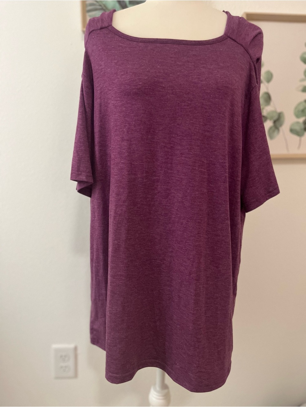 Summer Purple Women’s Short Sleeve Shirt Versatile Loose Fit